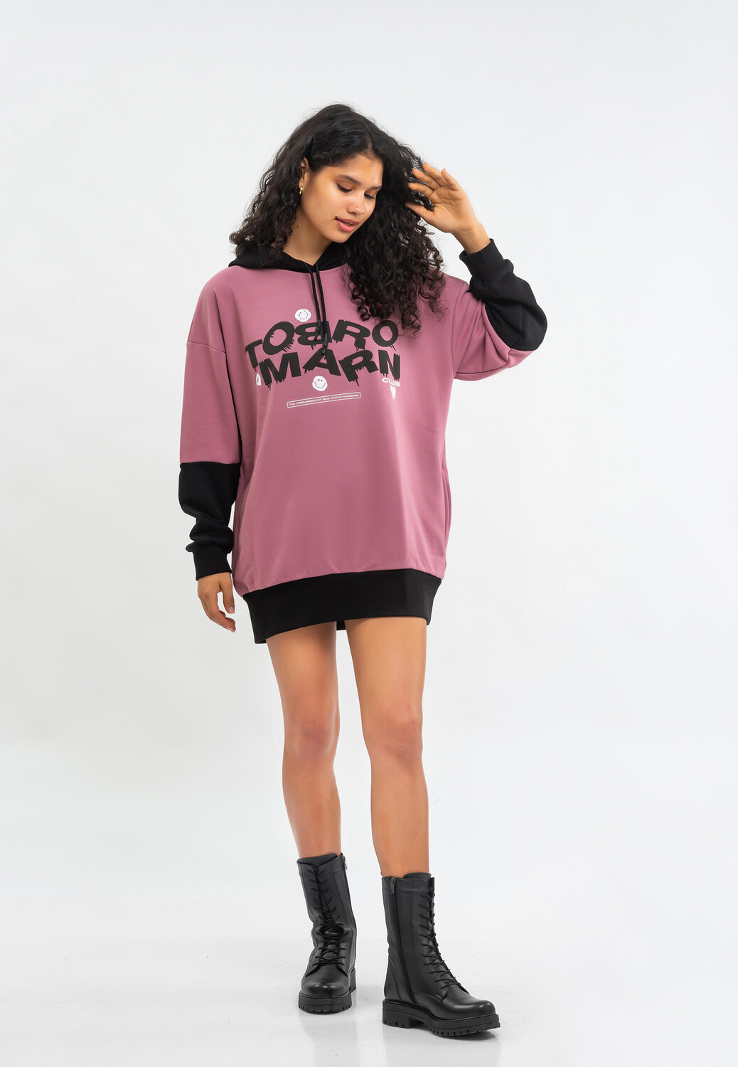 

Толстовка Tom Barron Freizeitanzug WOMEN OVERSIZE FIT TUNIC, цвет ROSE PINK