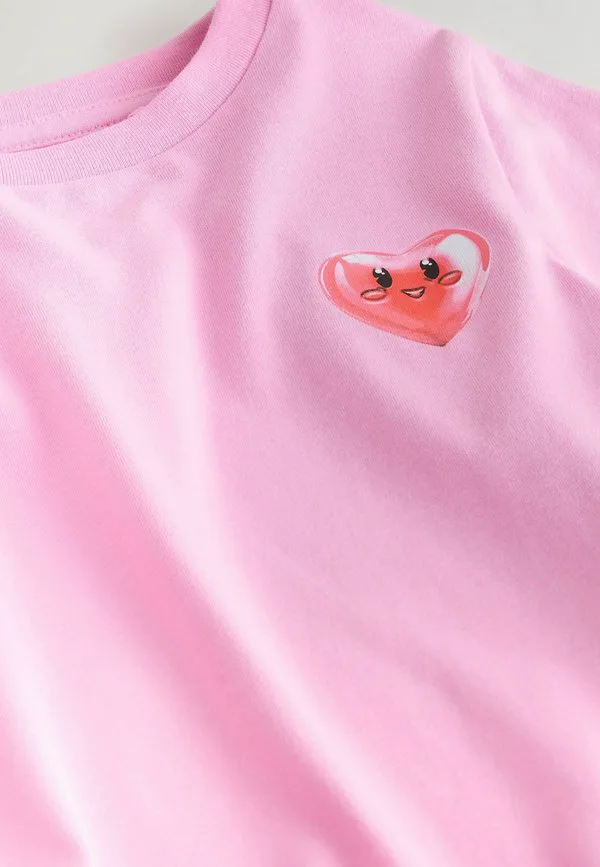 Футболка с принтом стандартного кроя Next, Pink Heart — фото 2