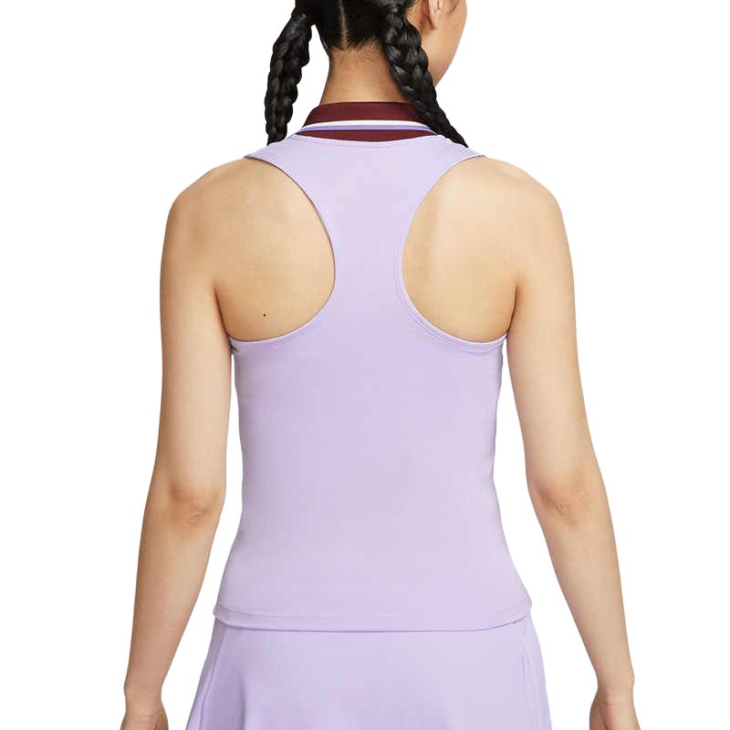 Футболка теннисная женская Dri FIT Court Slam Nike, фиолетовый — фото 4