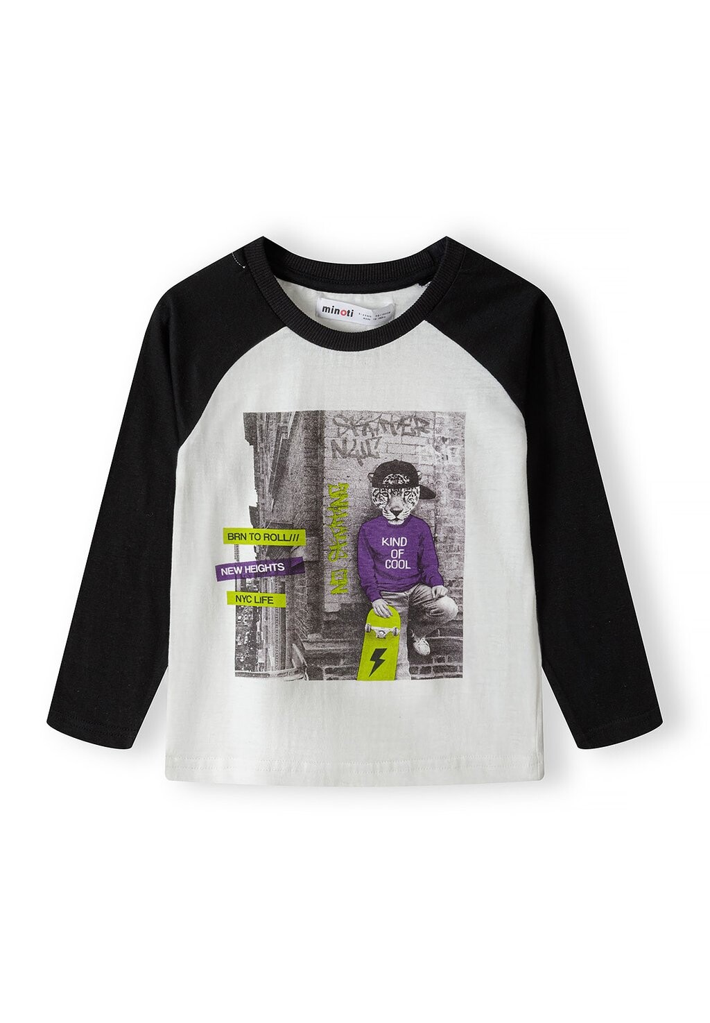 

Рубашка с длинным рукавом RAGLAN MINOTI, цвет off white/black