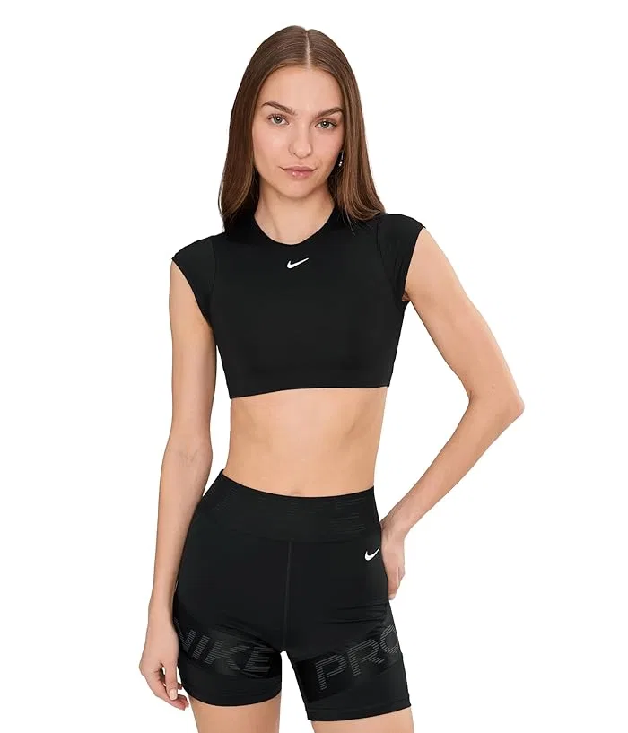 Топ Nike Swim Solid Cropped Top Nike, Black