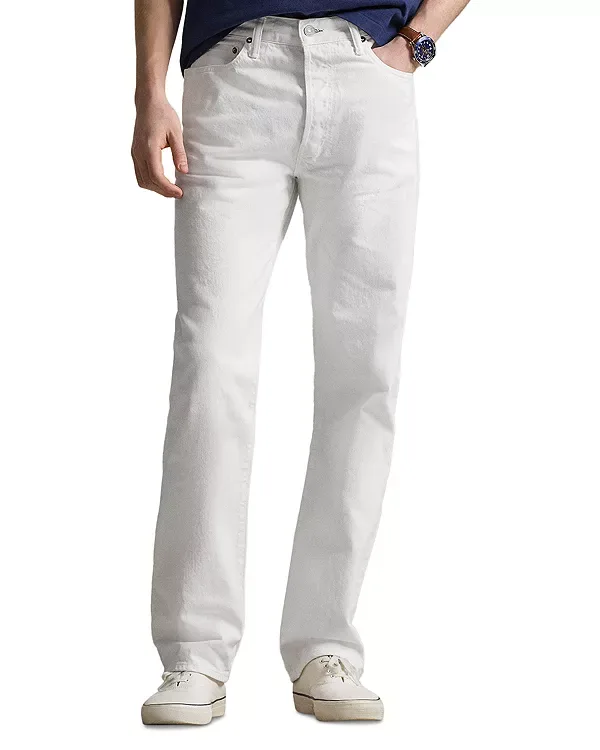 Прямые джинсы Heritage белого цвета Polo Ralph Lauren, White