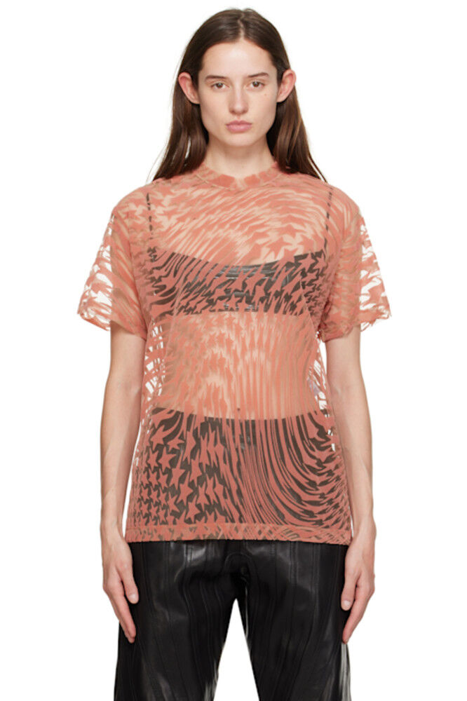 

Футболка с розовой звездой Mugler