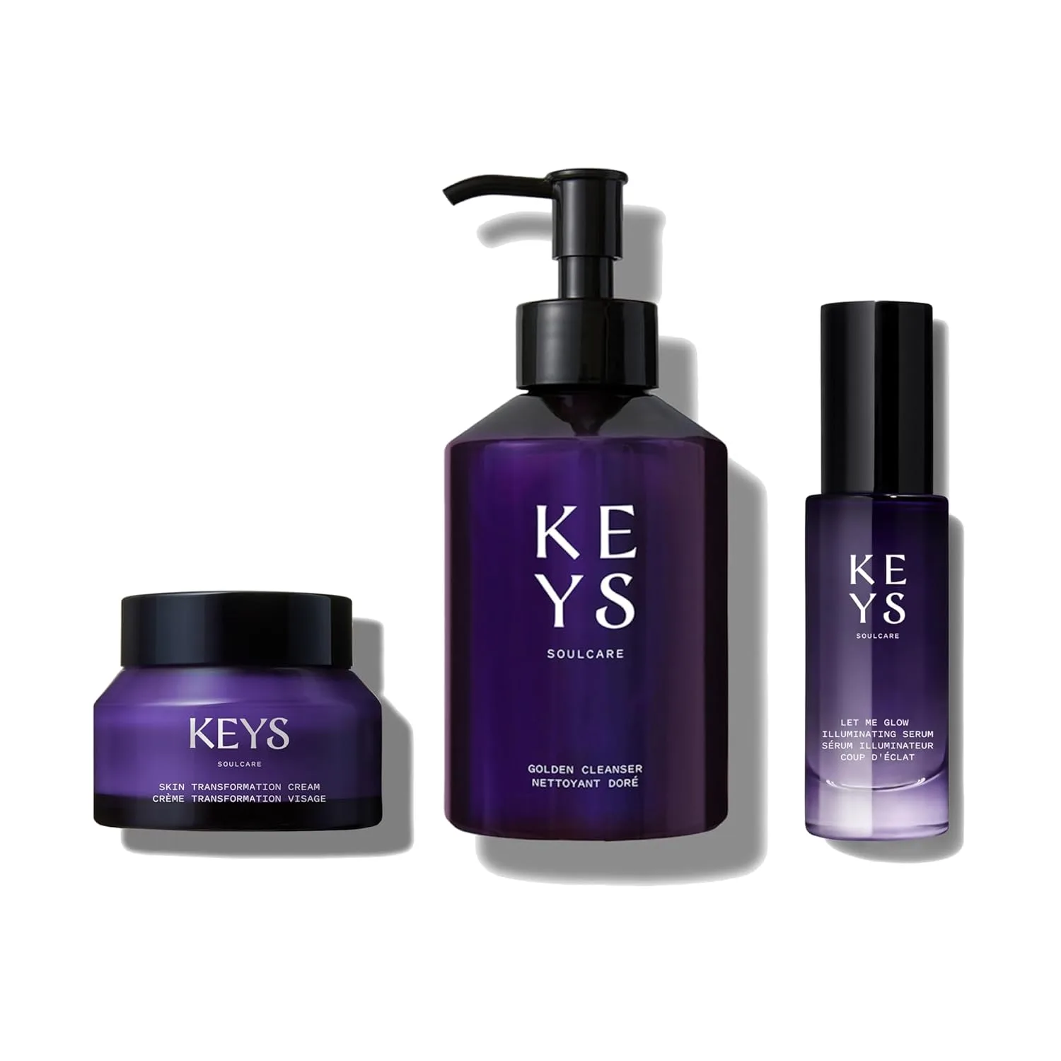 Набор Keys Soulcare Hydrate + Glow Bundle включает очищающее средство, крем без отдушек и праймер-сыворотку. Удаляет загрязнения, увлажняет и осветляет кожу, придавая ей увлажненность и сияние.