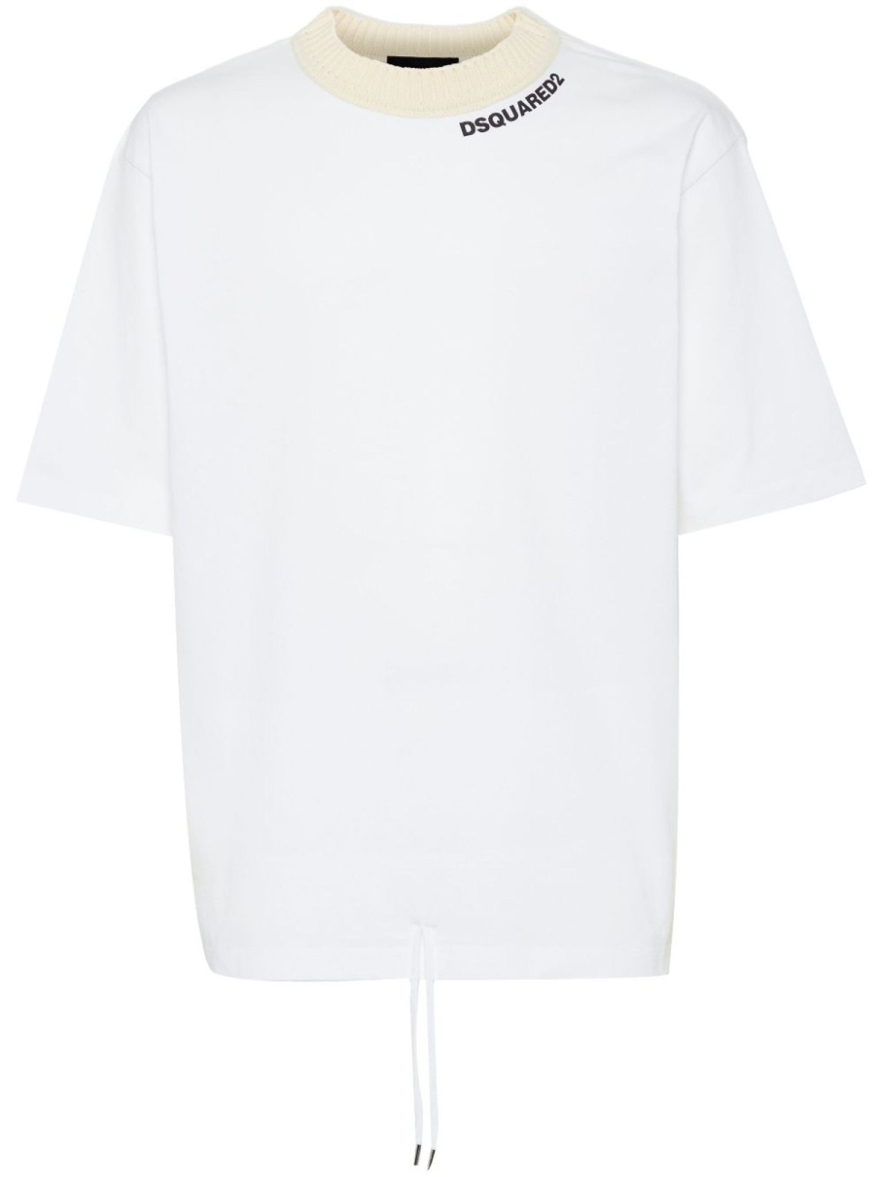 

DSQUARED2 футболка с кулиской, белый