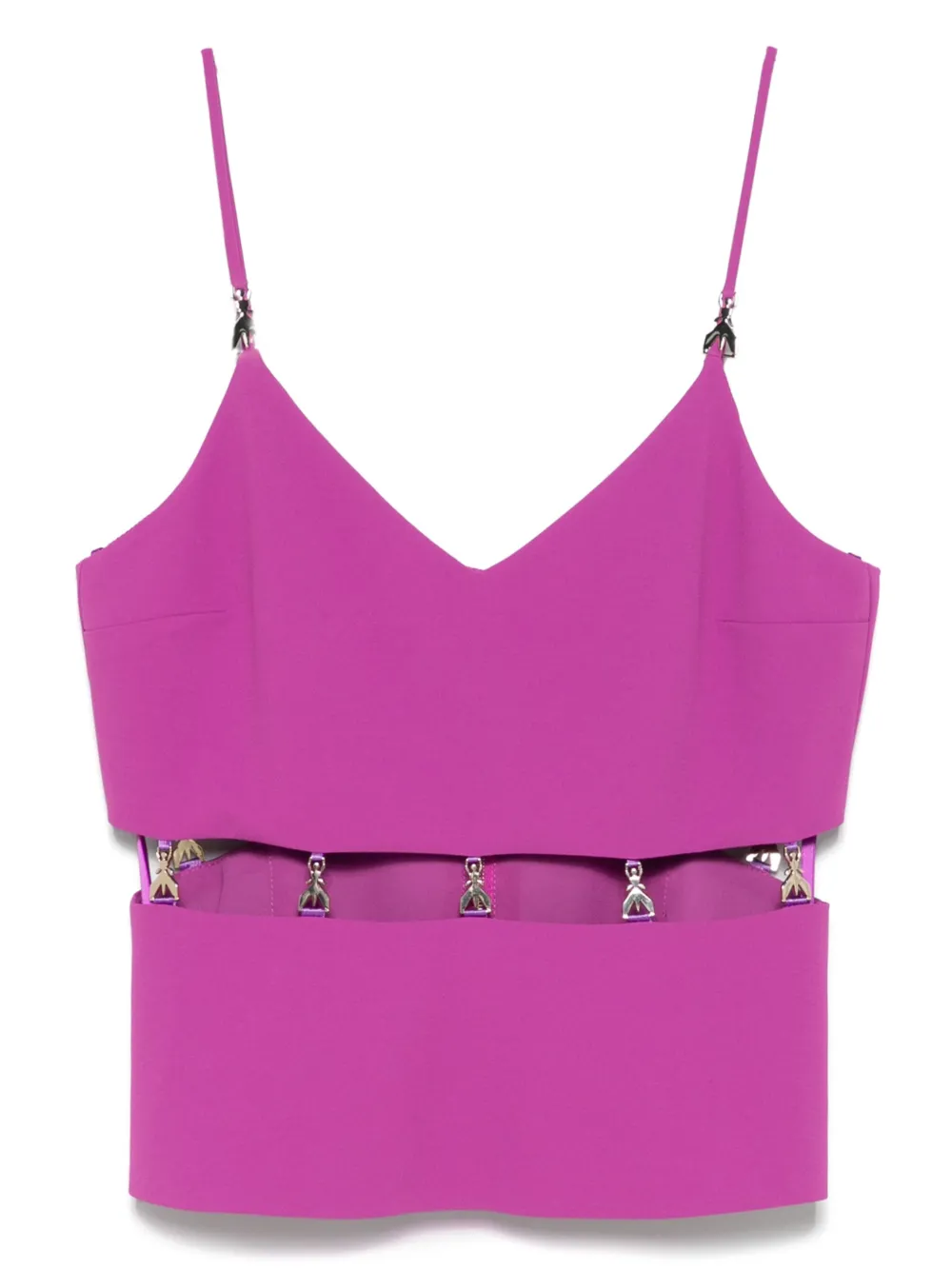 

Топ Cut-out top Patrizia Pepe, фиолетовый