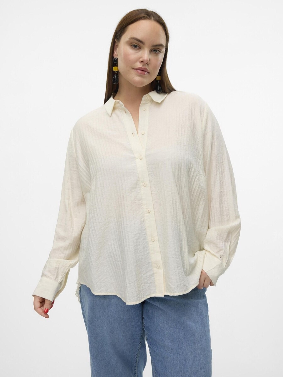 

Рубашка Vero Moda Curve Blouse VMComila, светло-бежевый