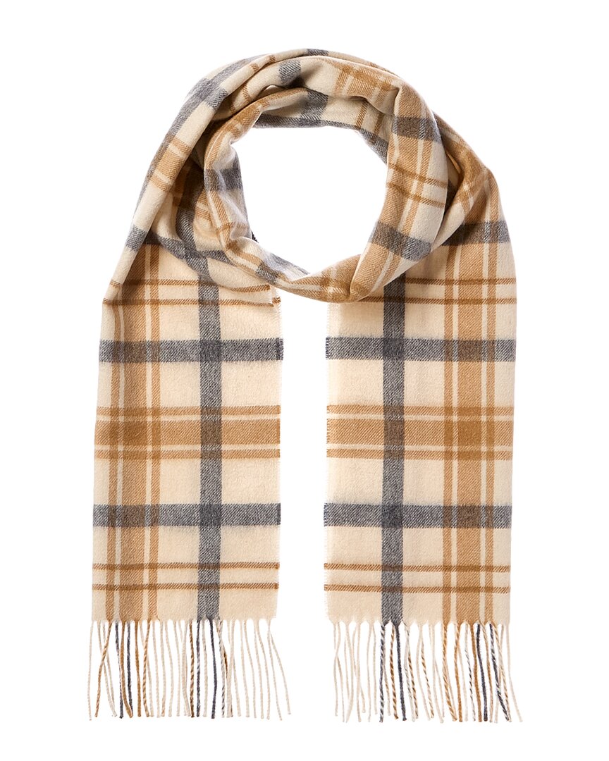 

Amicale Cashmere Шотландский клетчатый кашемировый шарф, коричневый