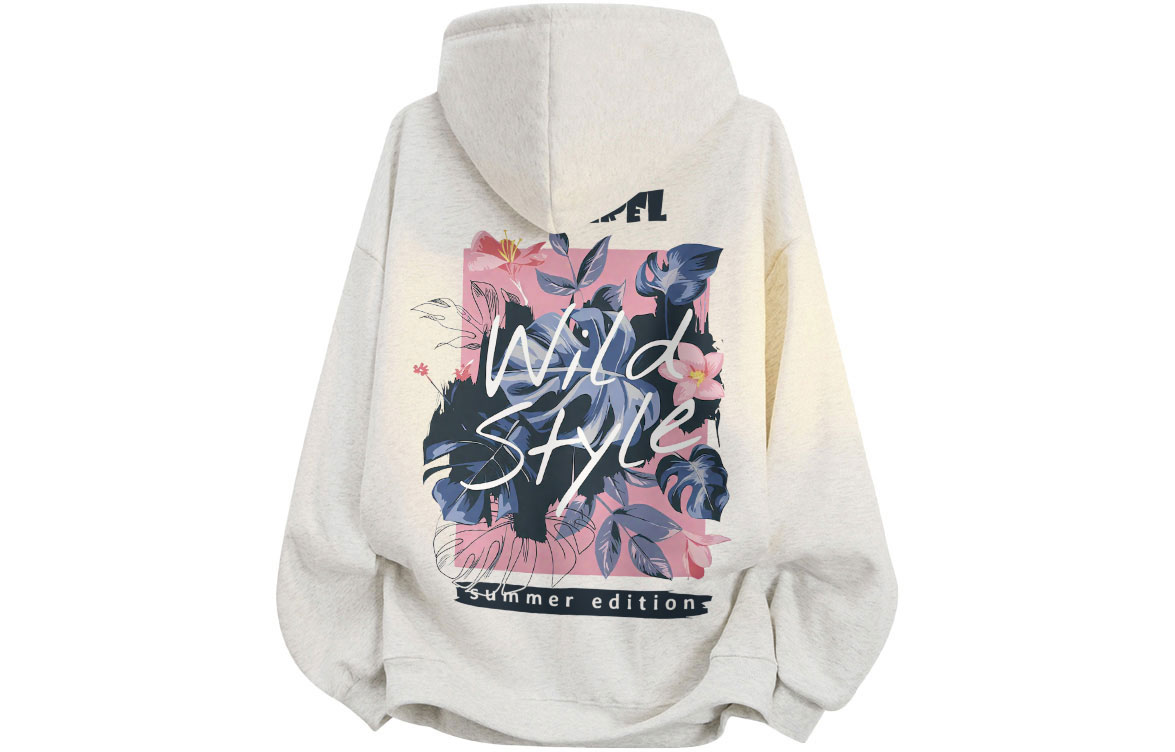 

Толстовка Unisex Hooded Moderate Heavyweight ZIAREL, белый heather серый