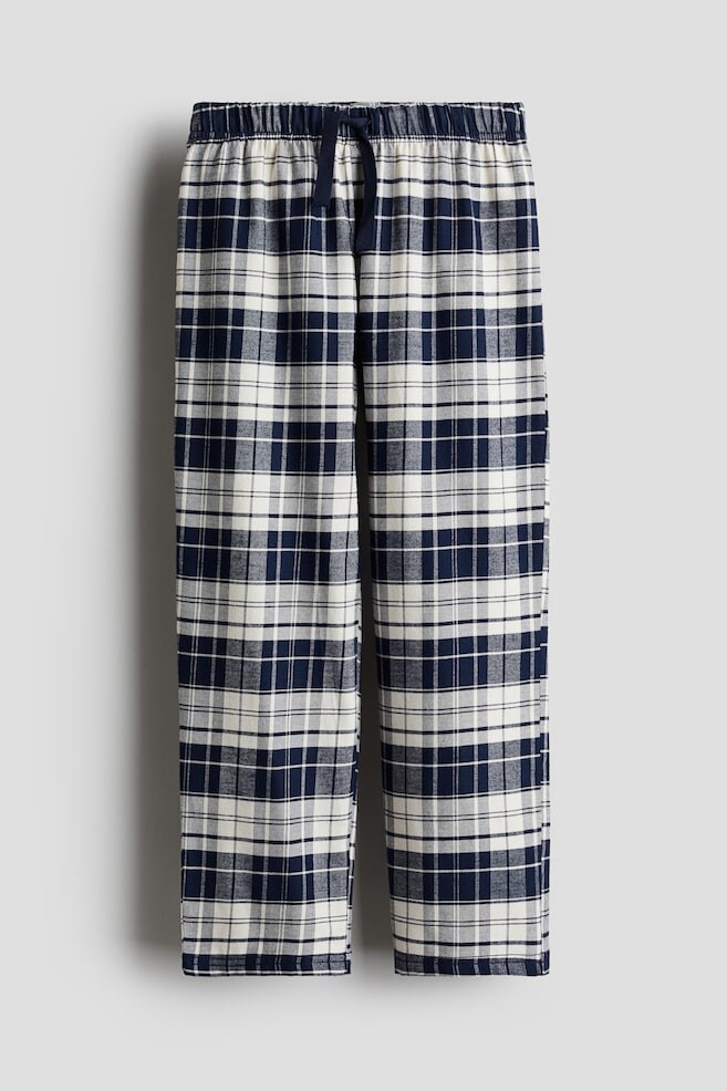

Хлопковые пижамные штаны H&M, синий