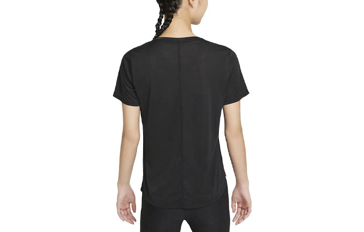 Топ (WMNS) AS W NK One DF SS STD Top Black — фото 2