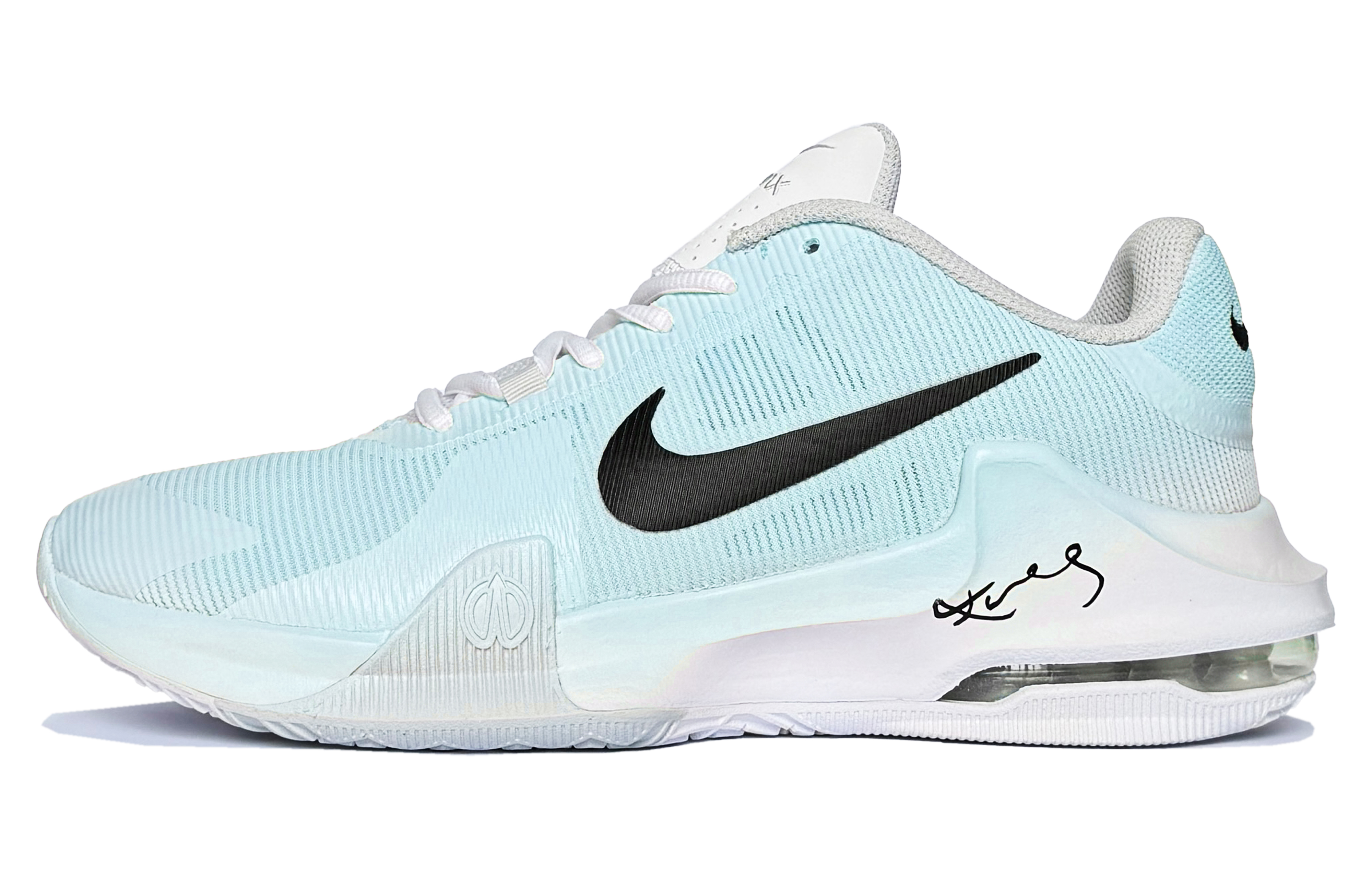 

Nike Баскетбольные кроссовки Air Max Impact 4 Aqua Moon Qingfeng Low Top, мужские, сине-белые