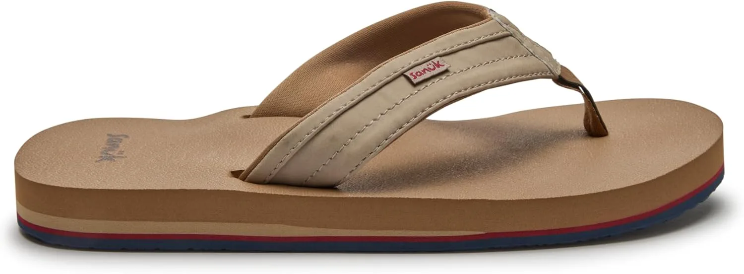 Sanuk Mens Ziggy ST | Flip Flops for Men | Mens Сандалии | Beach Сандалии | Water Friendly & Lightweight | Comfort Footbed — фото 2