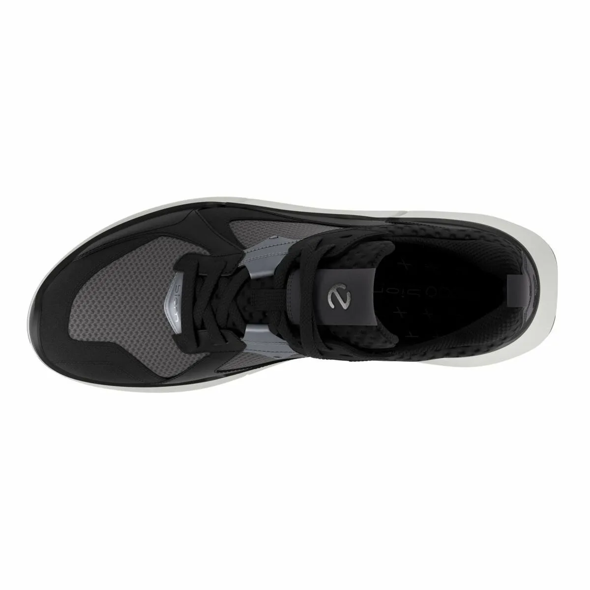 Мужские кожаные спортивные кроссовки ECCO Biom 2.2, BLACK/BLACK/STEEL — фото 3