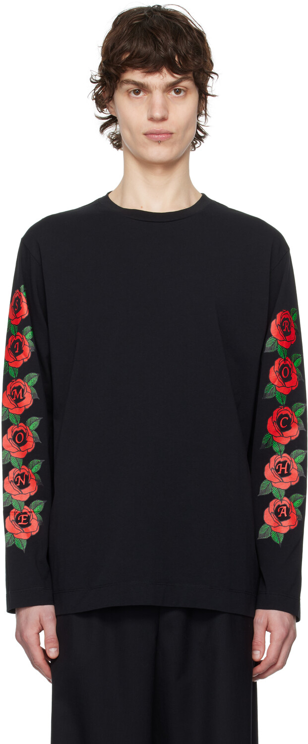 

Футболка с длинным рукавом и принтом логотипа Cluster Rose Simone Rocha