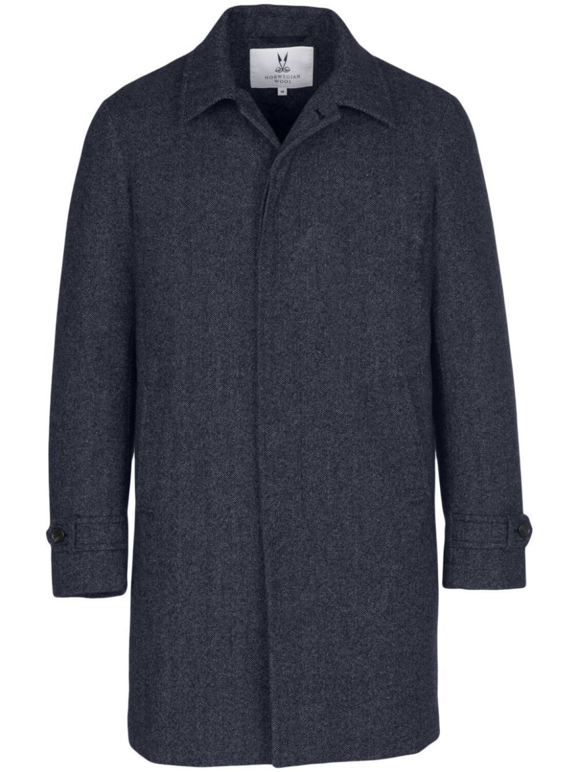 

Norwegian Wool однобортный пуховик, синий