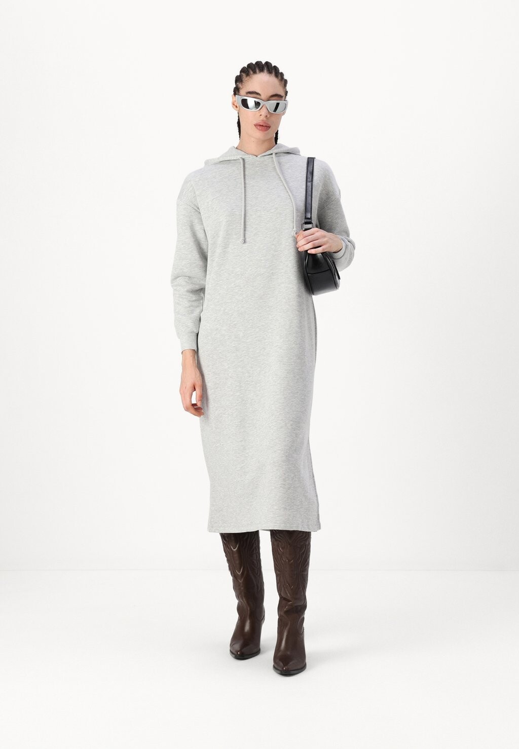 

Дневное платье PCCHILLI HOODIE DRESS Pieces, цвет Mottled Light Grey