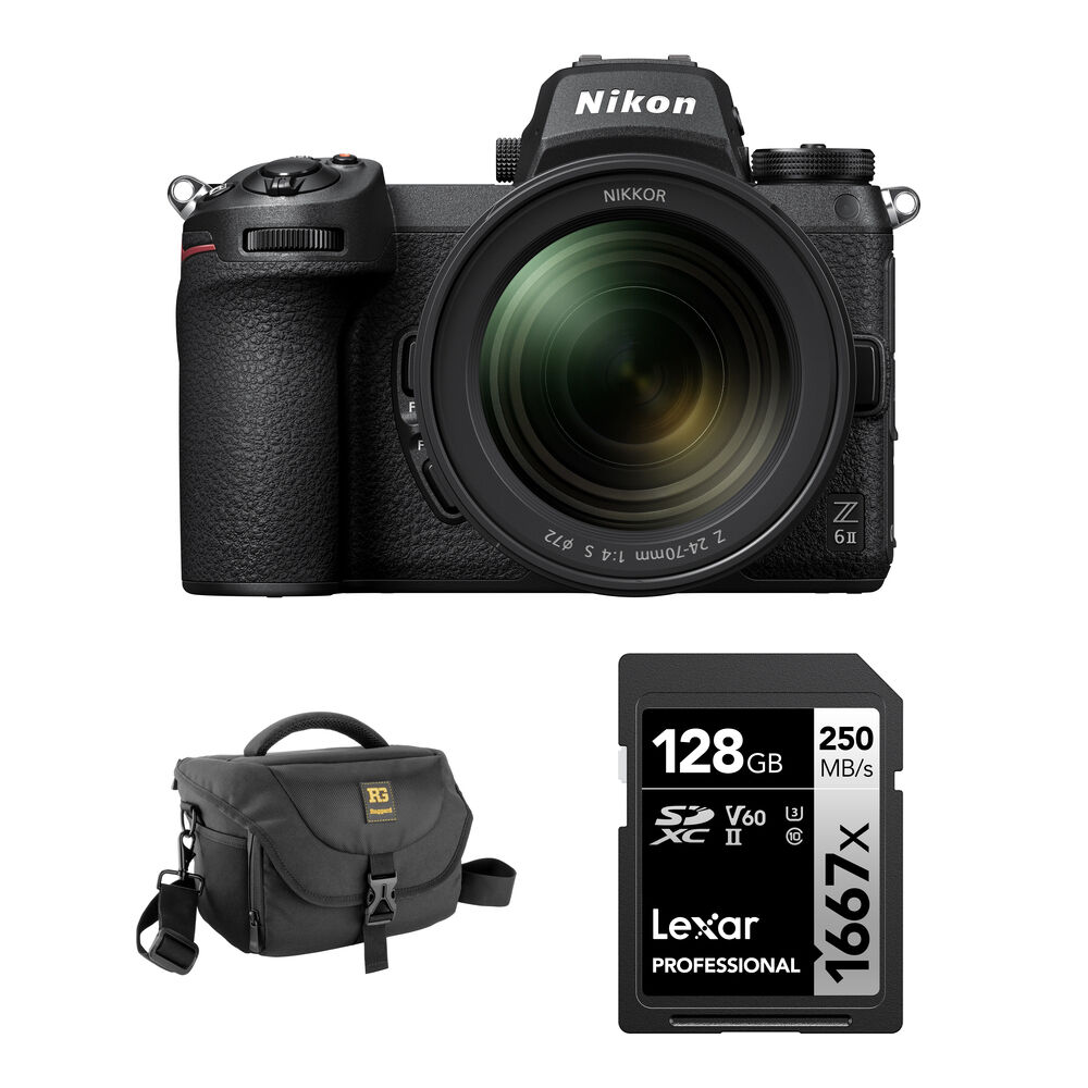 

Беззеркальная камера Nikon Z6 II Mirrorless Camera with 24-70mm f/4 Lens and Basic