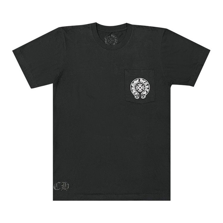 

Футболка Chrome Hearts Beijing Exclusive Horseshoe Logo Pocket T-Shirt, Black