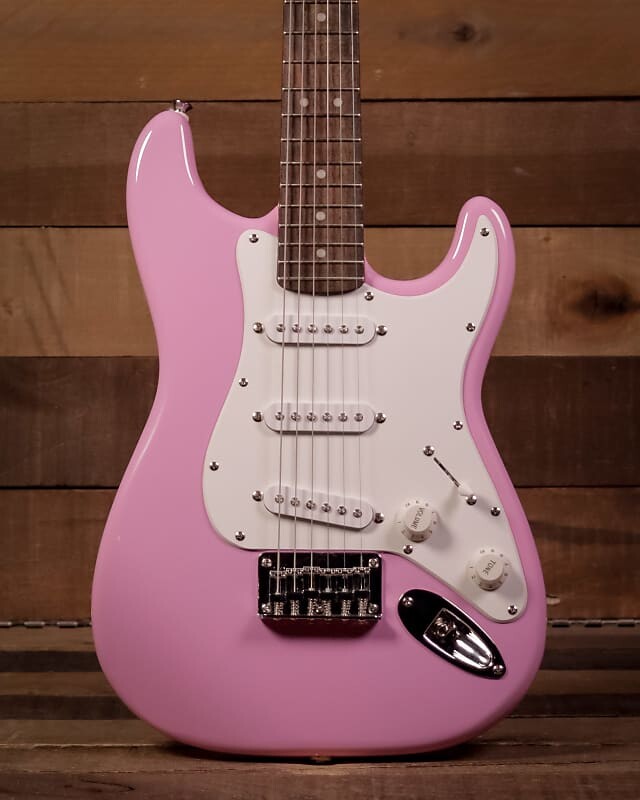 

Электрогитара Squier Mini Stratocaster, Laurel FB, Shell Pink