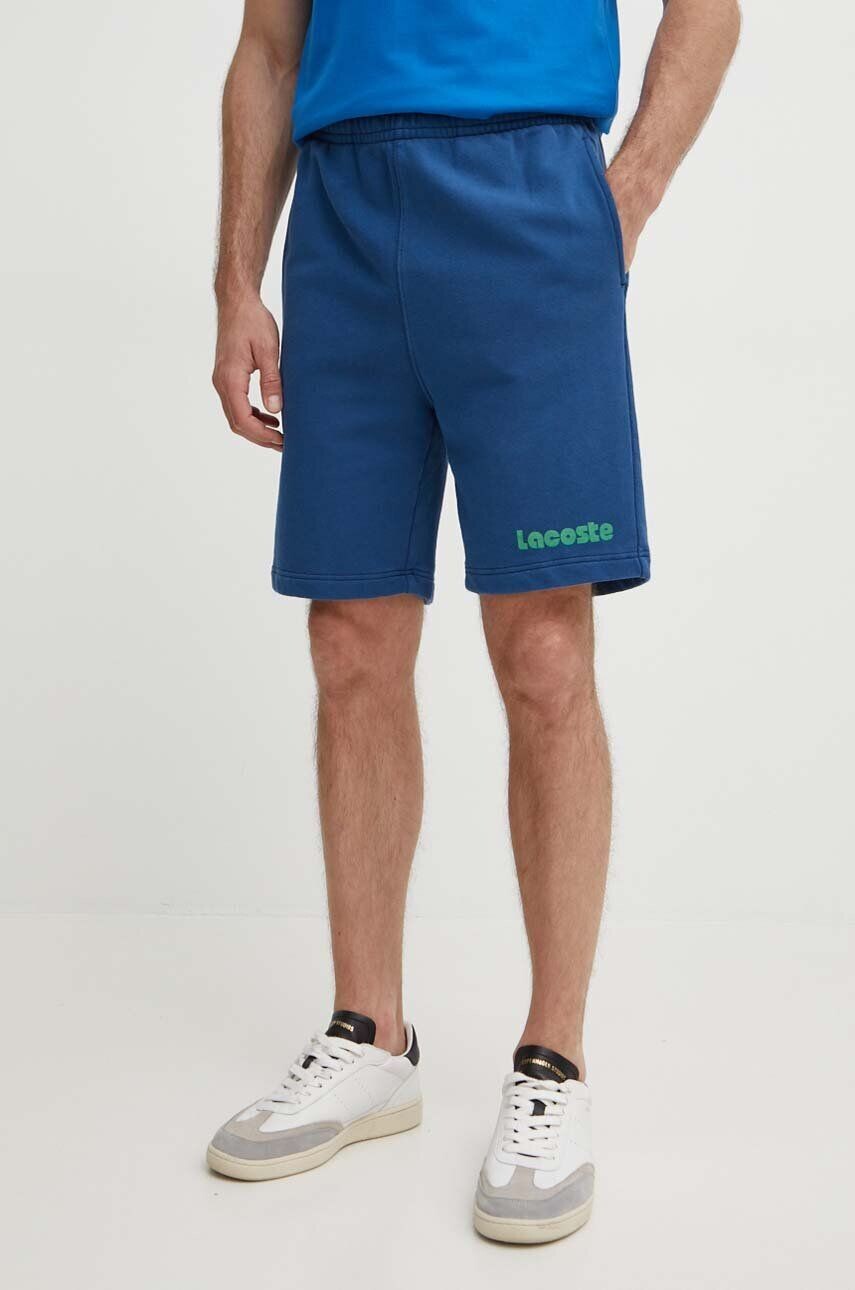 

Хлопковые шорты Lacoste, темно-синий