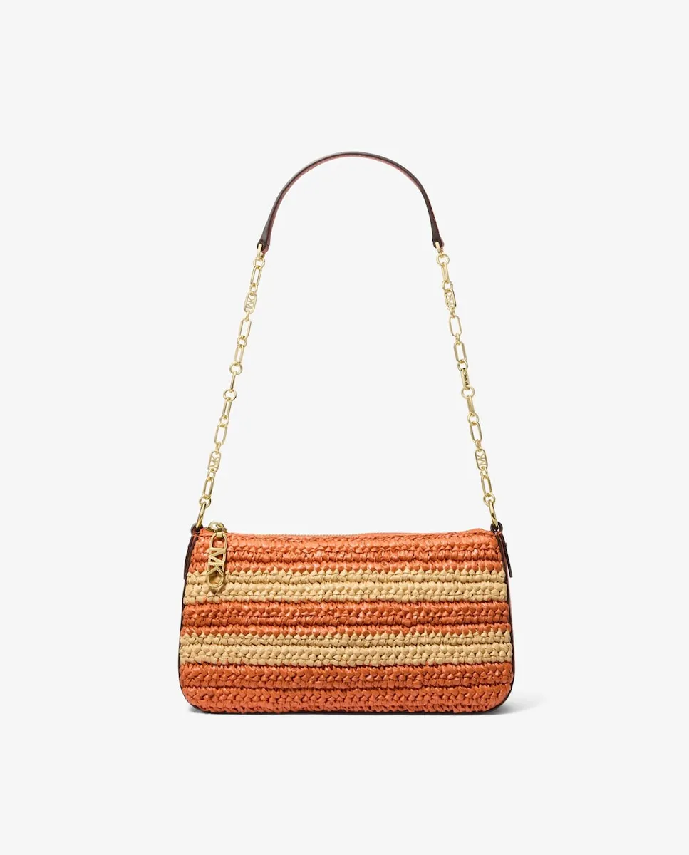 

Сумка через плечо из плетеной соломки с цепочкой Michael Michael Kors, оранжевый