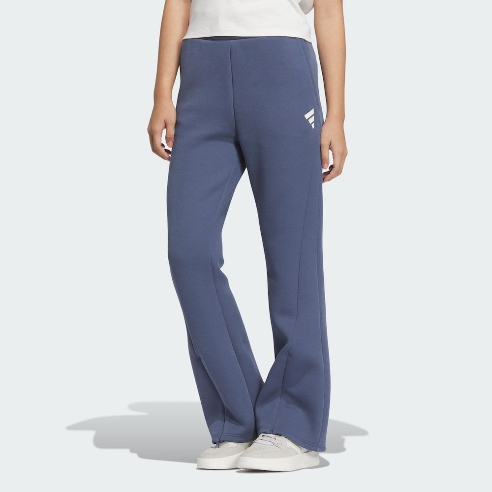 Повседневные брюки женские чернильно-синие Adidas, синий — фото 4