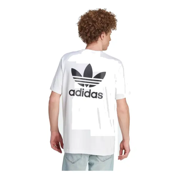 Футболка оригиналы adicolor классика сзади трилистник свободная футболка Adidas, белый — фото 2