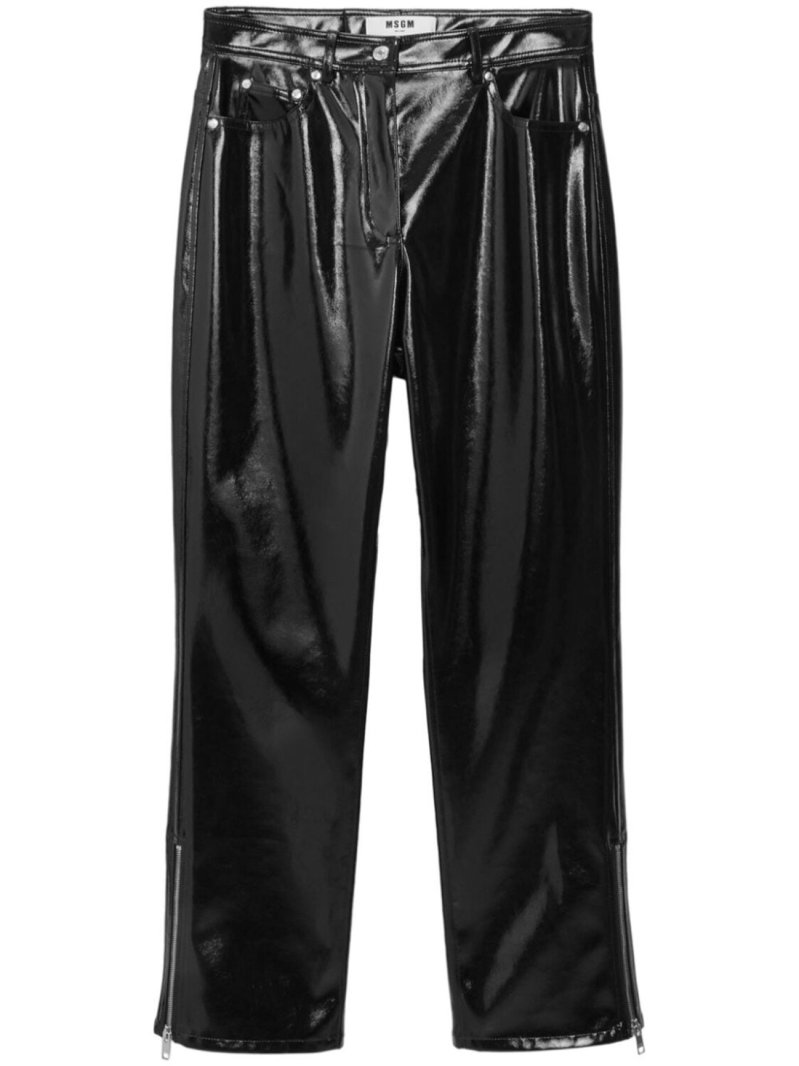 

MSGM зауженные брюки с низким шаговым швом, черный