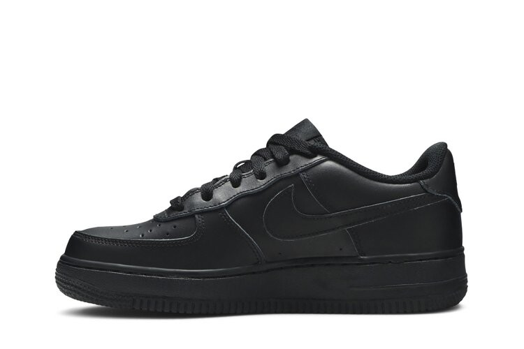 Кроссовки Nike Air Force 1 Low GS 'Triple Black', черный — фото 3