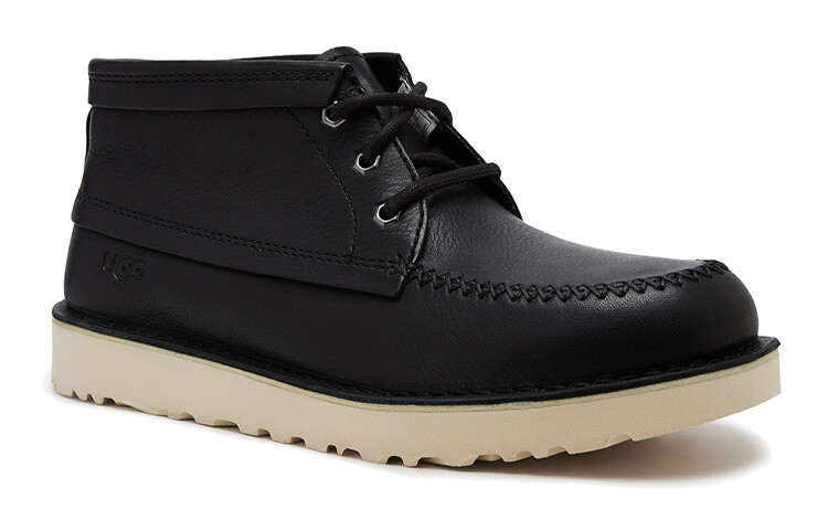 Мужские ботинки Ugg низкие на плоской подошве, черный — фото 3