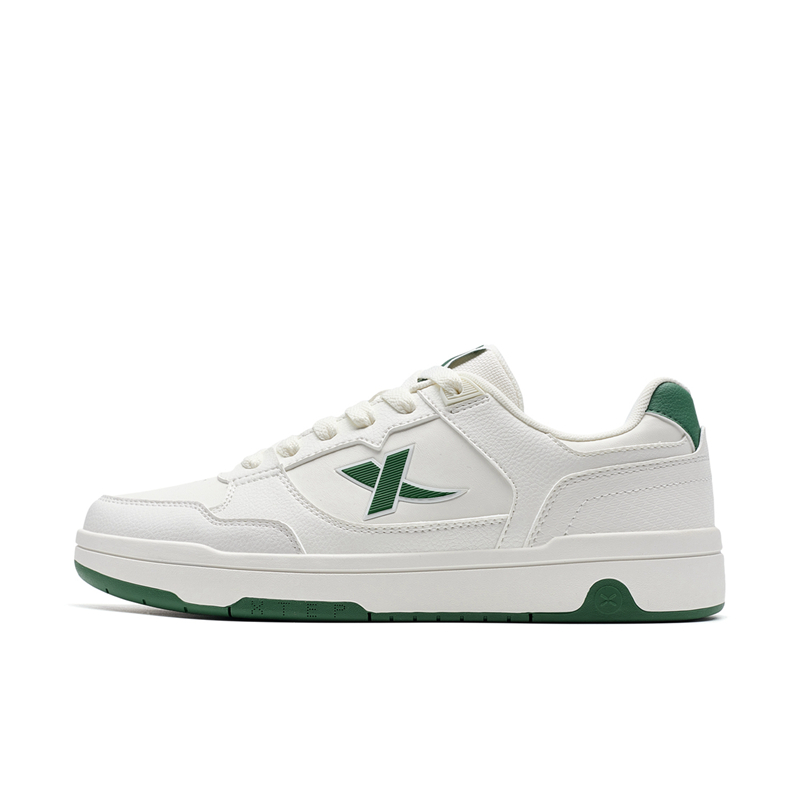 

Кроссовки XTEP Skateboarding Shoes Men Low-top Sail White/deep Emerald Green, белый/зеленый