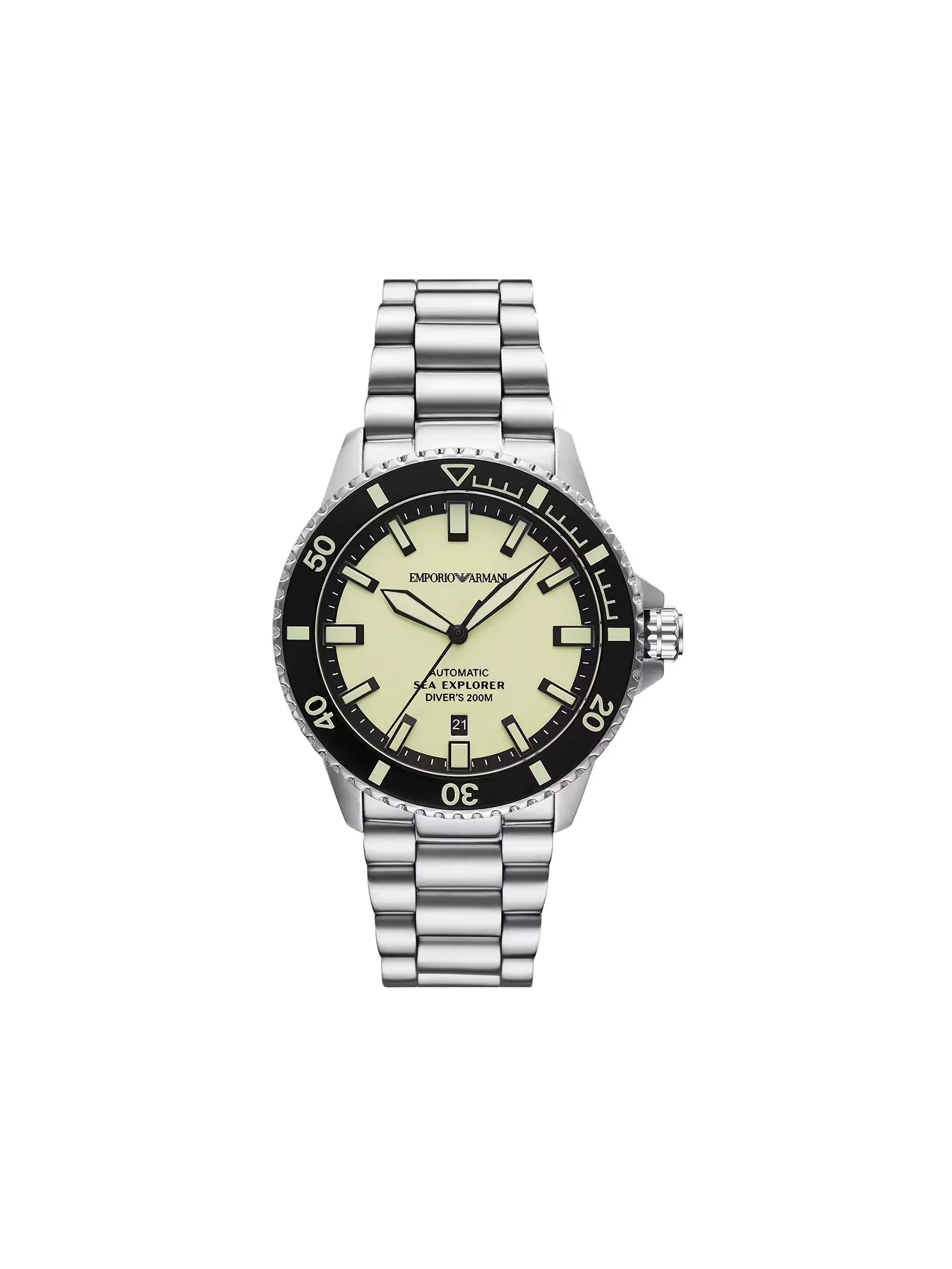 

Наручные часы Sea Explorer 42.5 мм Emporio Armani, зеленый