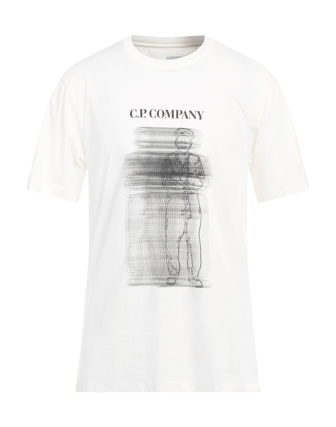 

Футболка C.P. Company, слоновая кость