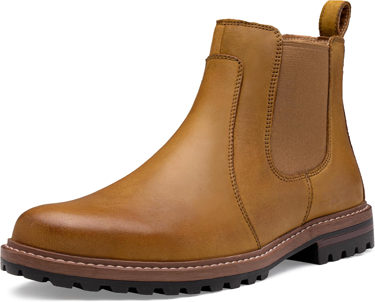 

Мужские ботинки челси Jousen, легкие, классические, без шнурков, повседневные ботинки для мужчин, коричневый