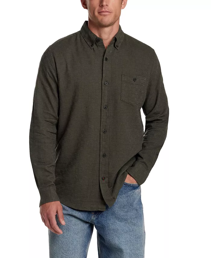 

Мужская рубашка с текстурой Dobby Weatherproof Vintage, зеленый