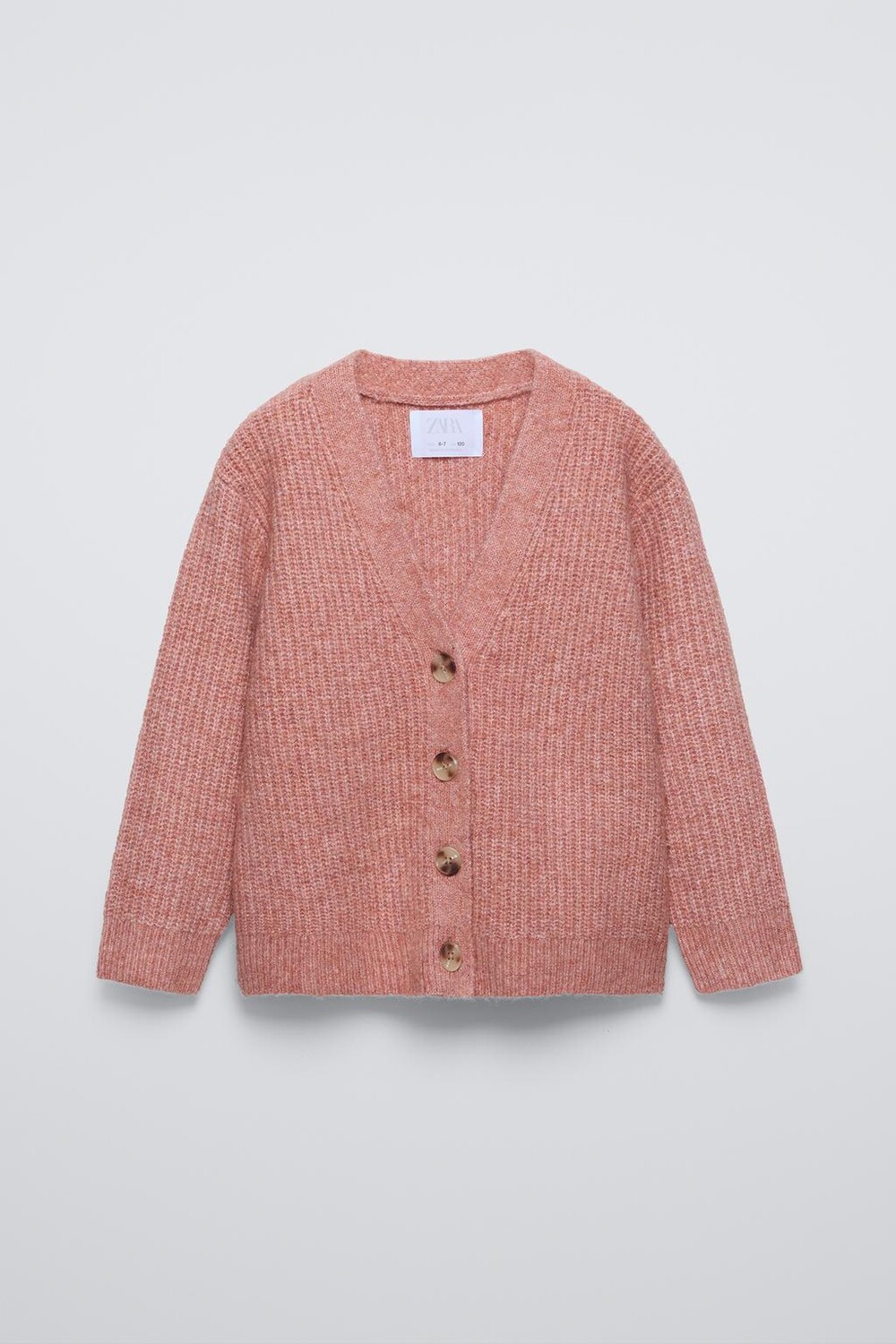 

Вязаный кардиган ZARA, розовый