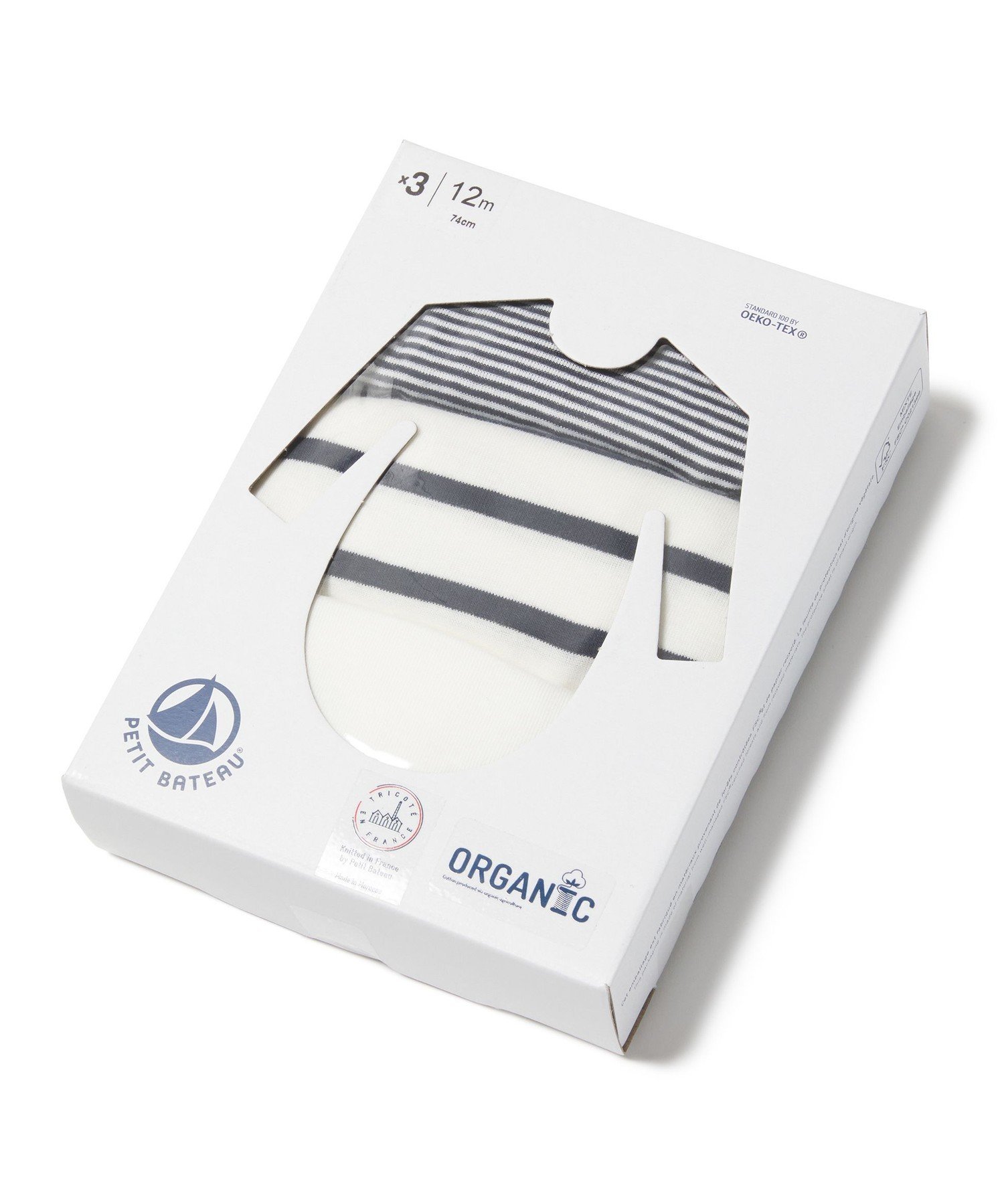 Боди с длинными рукавами (комплект из 3 предметов) PETIT BATEAU, Color 1 — фото 4