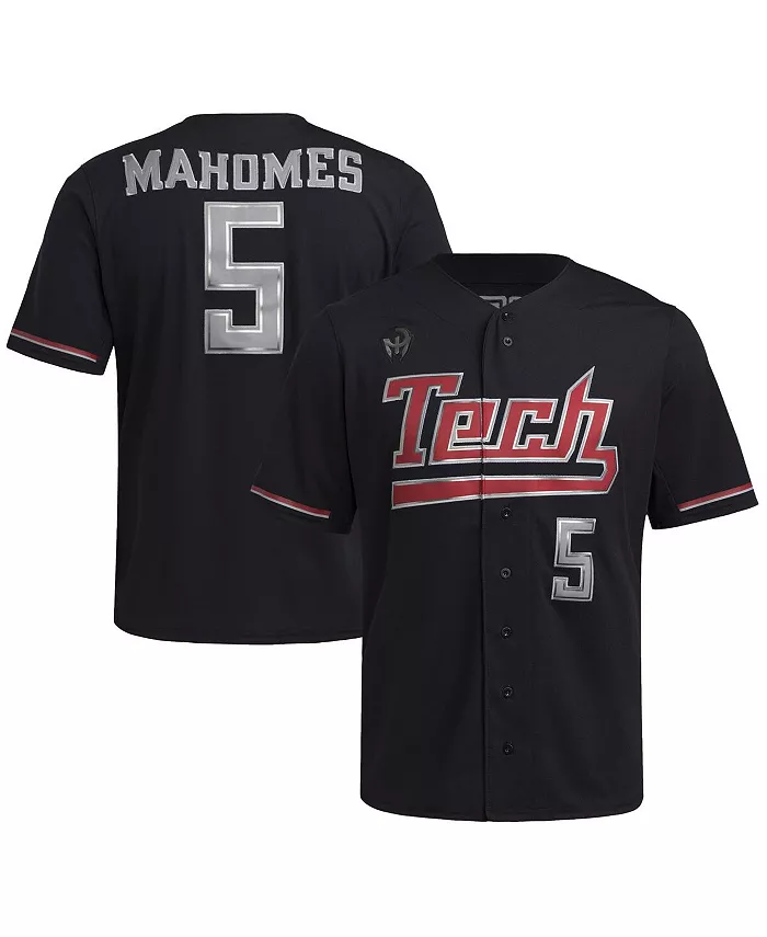 

Мужская бейсбольная реплика джерси Patrick Mahomes Texas Tech Red Raiders в черном цвете adidas