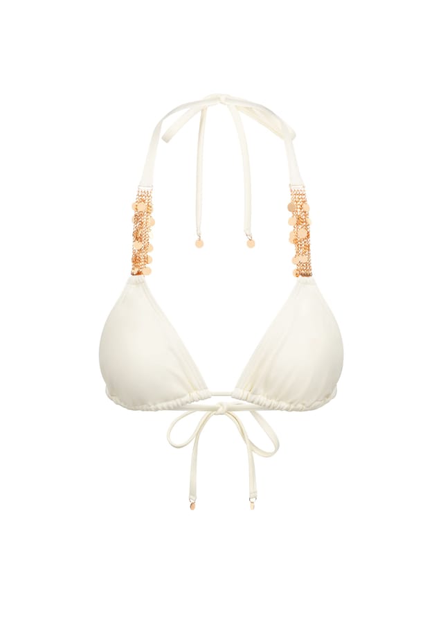 

Верх бикини Alicia Coin с красивыми подвесками-монетами Moda Minx, цвет coconut