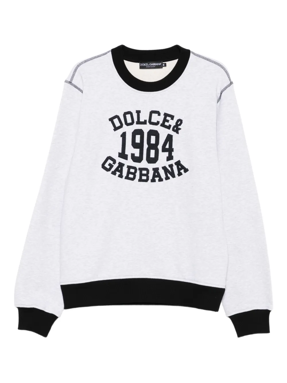 

Толстовка с вышитым логотипом DOLCE & GABBANA, серый