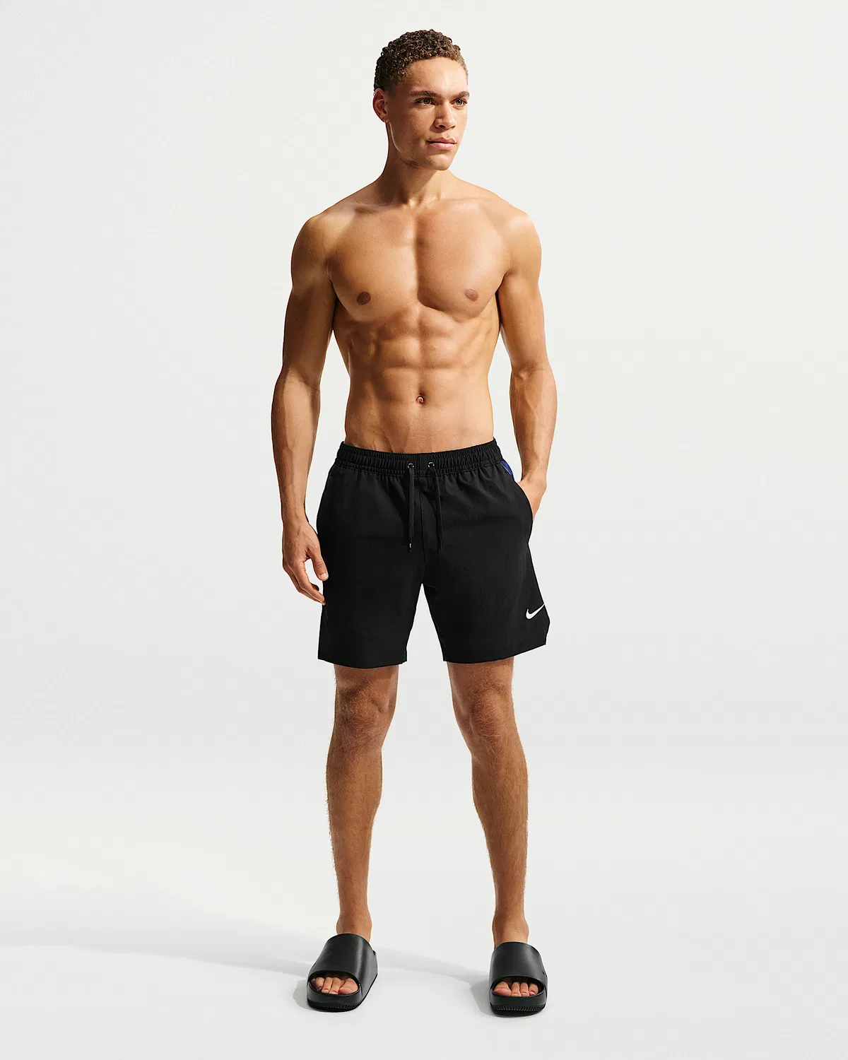 Мужские плавки Nike Swim Contend 7" с подкладкой, Black