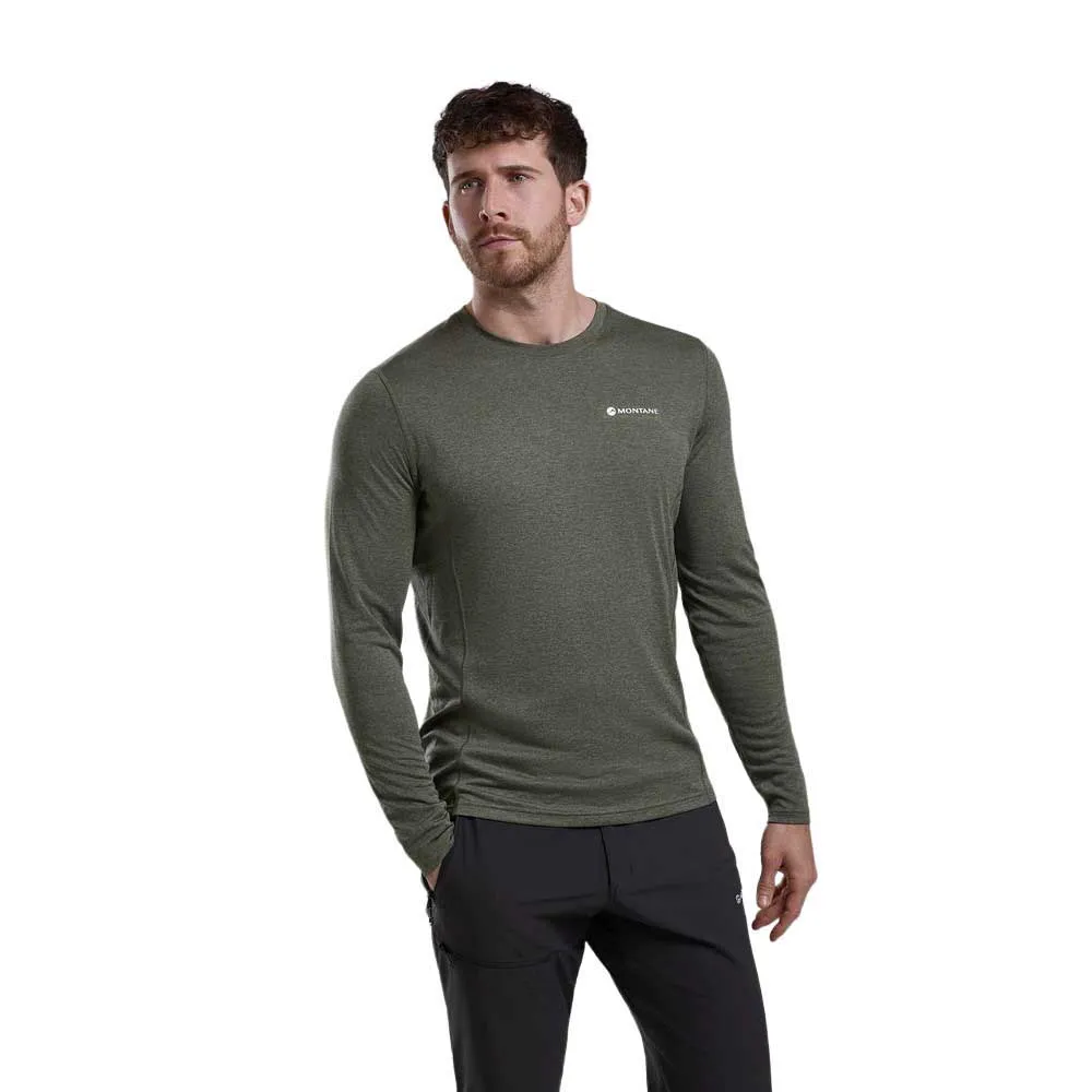 

Футболка Montane Dart long sleeve, зеленый/серый