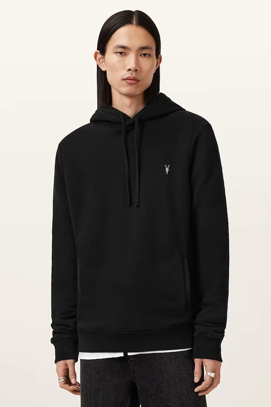

Хлопковая толстовка RAVEN OTH HOODY Allsaints, черный