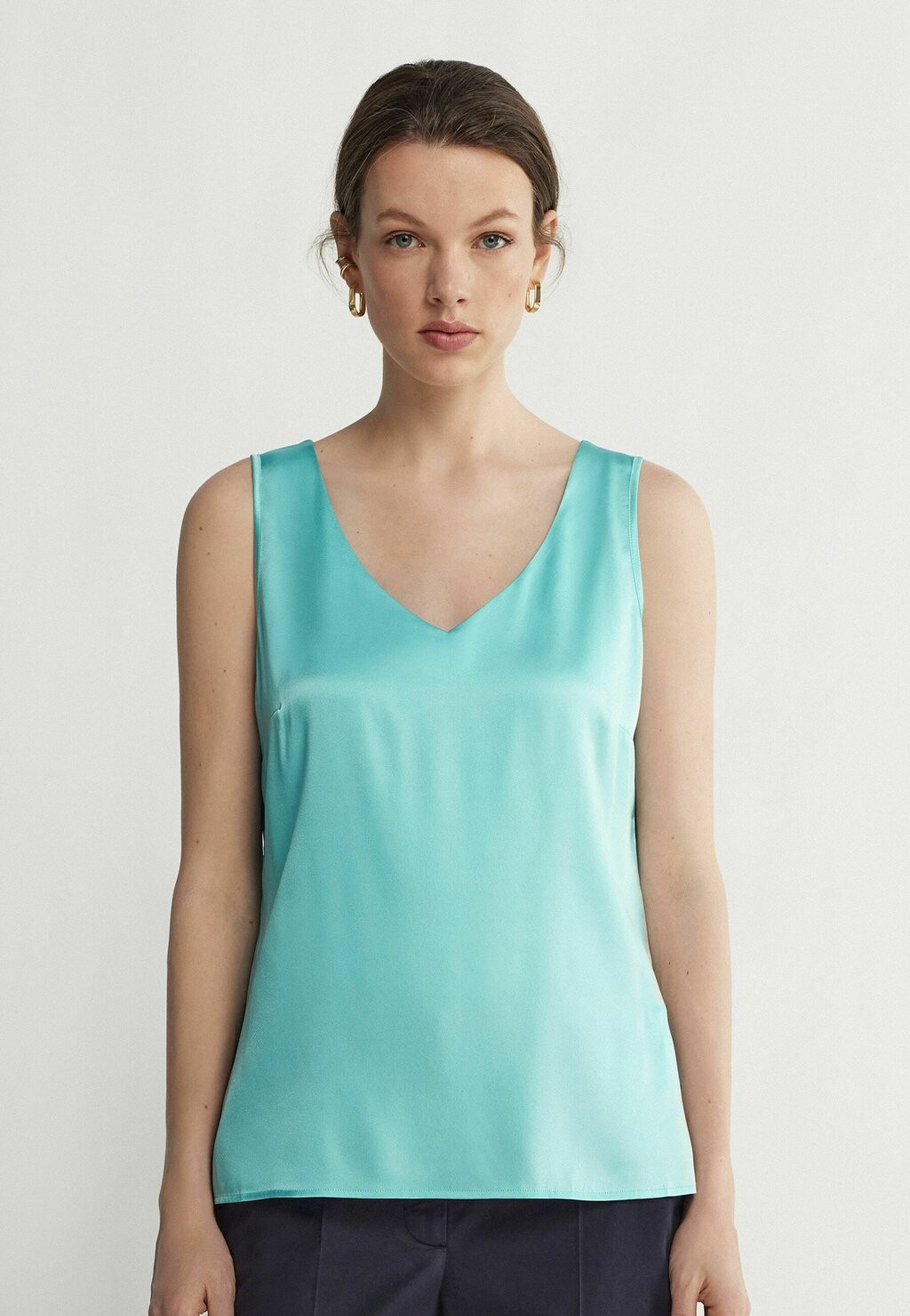 

Блуза V-NECK Falconeri, пестрый синий