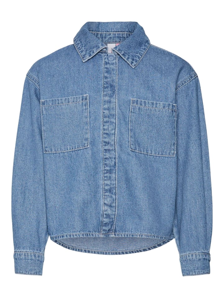 

Рубашка Vero Moda Girl, Средне-синий деним