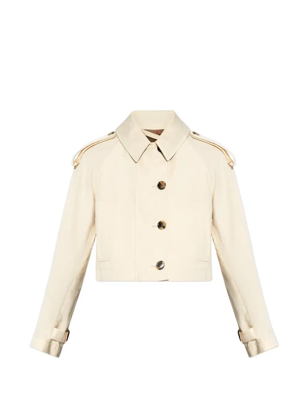 Укороченный жакет Burberry, бежевый