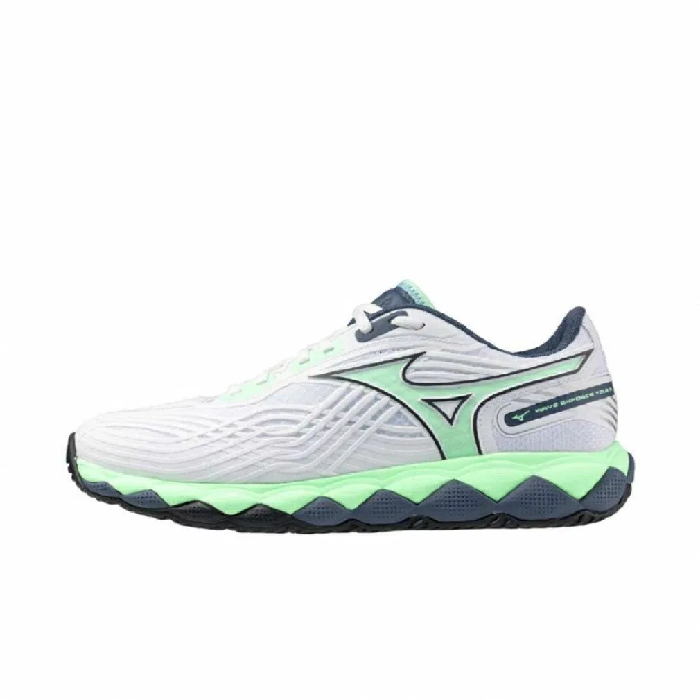 Теннисные кроссовки «Wave Enforce Tour 2 AC» от Mizuno, White X Emerald Green