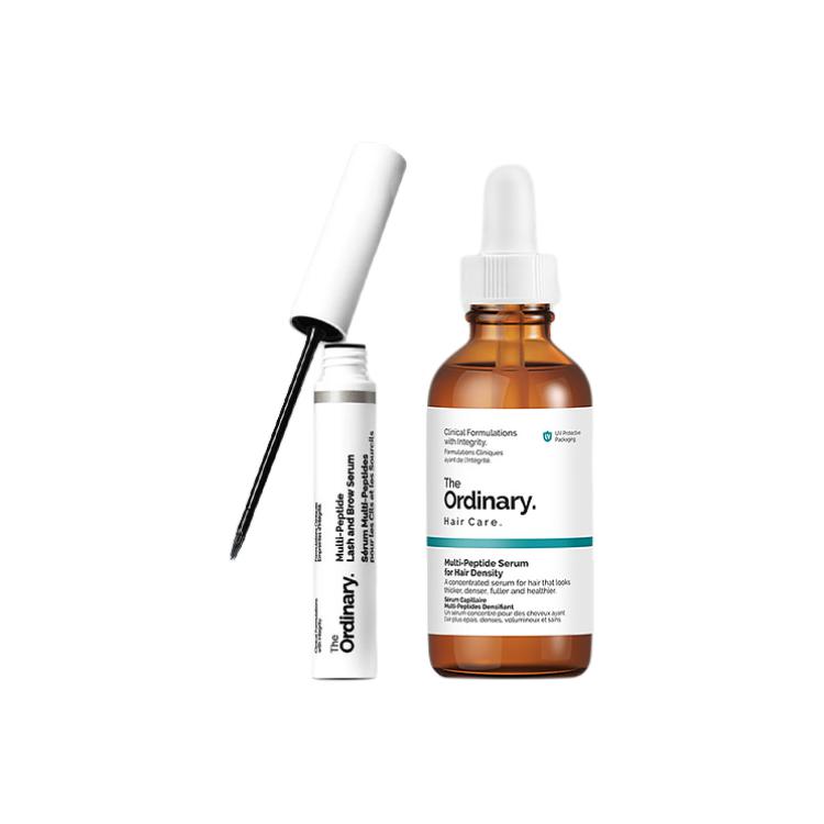 Набор для удлинения и увеличения объема ресниц Natural Hair Care Essence 30ml + Eyelash And Eyebrow Essence 5ml The Ordinary — фото 3