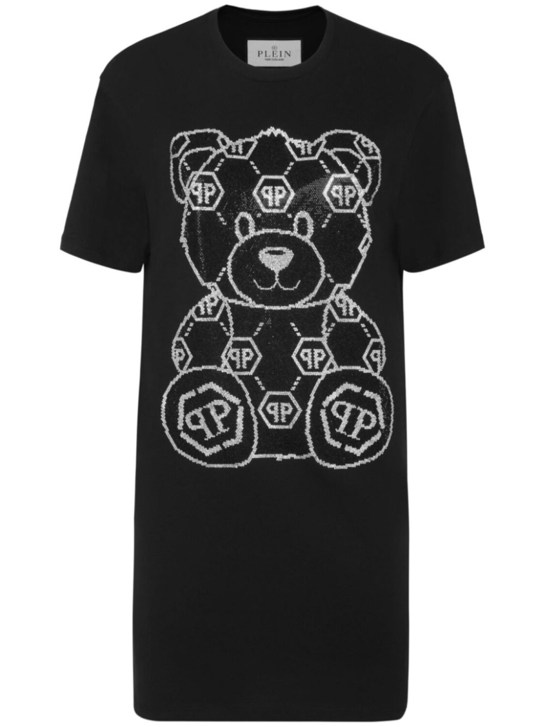 

Philipp Plein мини-платье с принтом плюшевого мишки